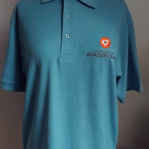SKY BLUE EMBROIDERED POLO SHIRT - XXXL